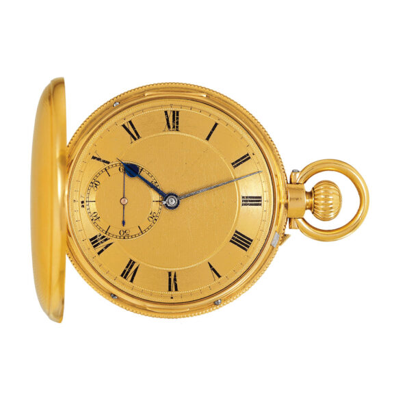 English gold watch with ruby cylinder escapement Circa 1825