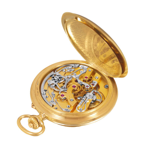 Swiss yellow gold keyless watch with tachometer Circa 1918 Swiss yellow gold keyless watch with tachometer Circa 1918