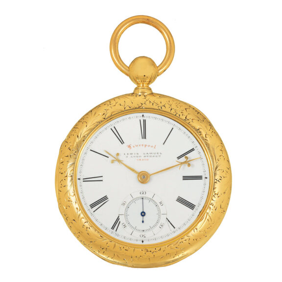 English 18K pink gold cabriolet hunting cased watch Circa 1830