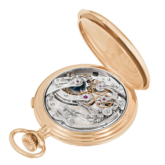 Swiss 18k pink gold open faced pocket watch Circa 1900 Swiss 18k pink gold open faced pocket watch Circa 1900