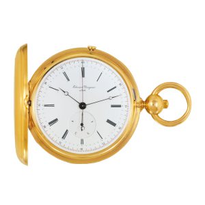 Swiss 18k gold lever hunting cased watch Circa 1870
