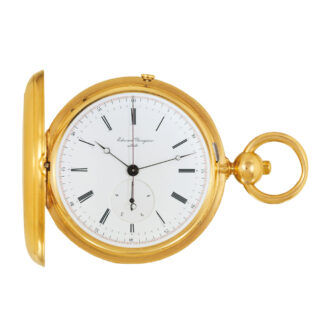 Swiss 18k gold lever hunting cased watch Circa 1870