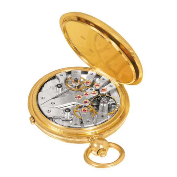 Swiss 18k gold lever hunting cased watch Circa 1870 Swiss 18k gold lever hunting cased watch Circa 1870