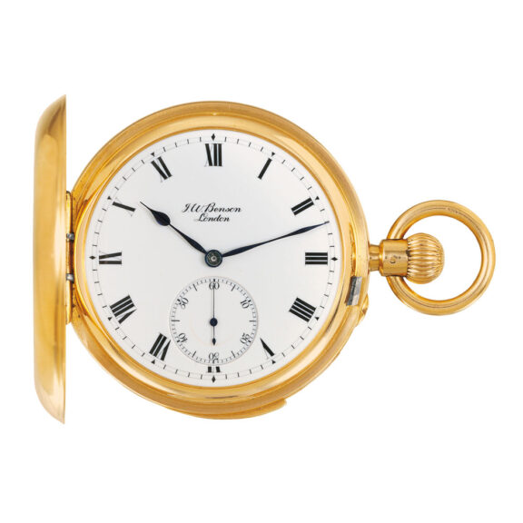 English gold minute-repeating hunting cased watch Circa 1896