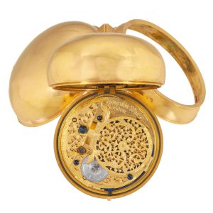 English 22k gold pair cased verge pocket watch Circa 1709