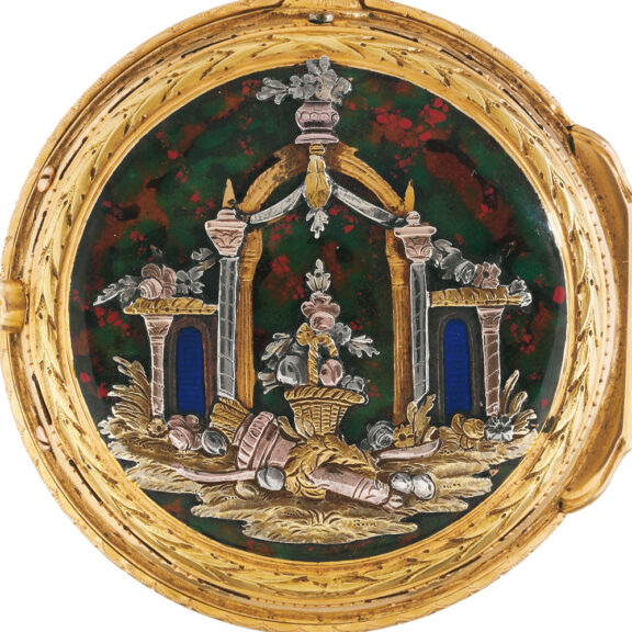 Swiss 20 carat gold quarter repeating pocket watch Circa 1780 Swiss 20 carat gold quarter repeating pocket watch Circa 1780