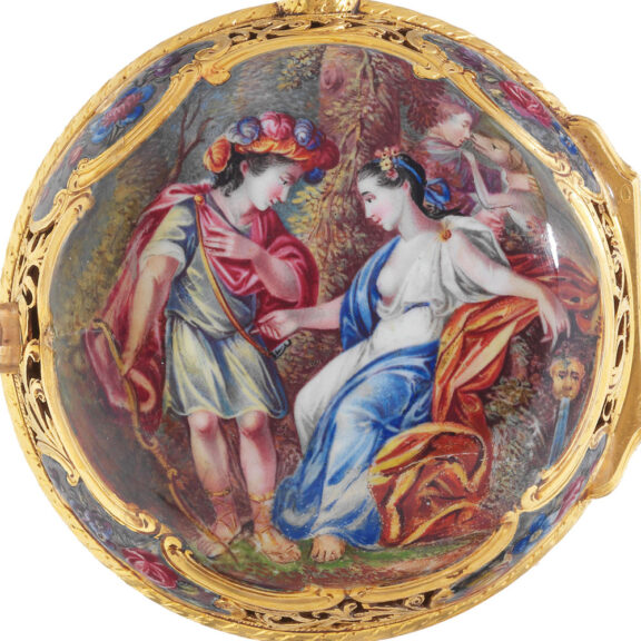 English 22k gold half-quarter repeating watch Circa 1770 English 22k gold half-quarter repeating watch Circa 1770