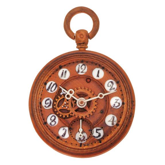 Russian wooden watch made of box-wood Circa 1870