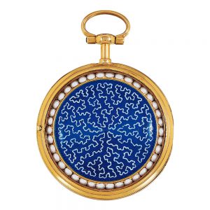 French18k gold and enamel pair-cased pendant watch Circa 1785