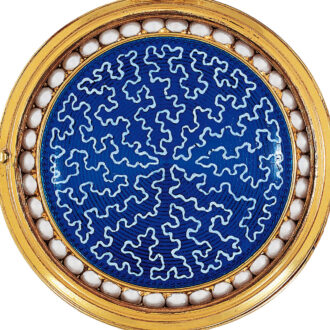 French18k gold and enamel pair-cased pendant watch Circa 1785
