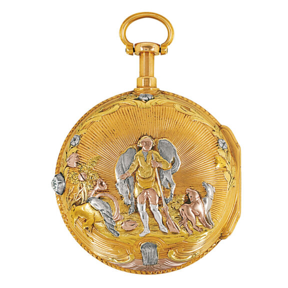 French gold quarter repeating à toc verge watch Circa 1760