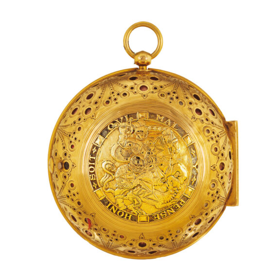 English 22k gold pair-cased verge pocket watch Circa 1710 English 22k gold pair-cased verge pocket watch Circa 1710