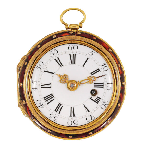 French 20k gold watch with outer protecting case Circa 1750 French 20k gold watch with outer protecting case Circa 1750