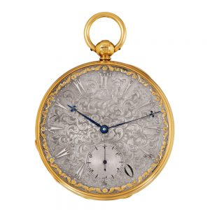 English gold watch with spring detent escapement Circa 1850