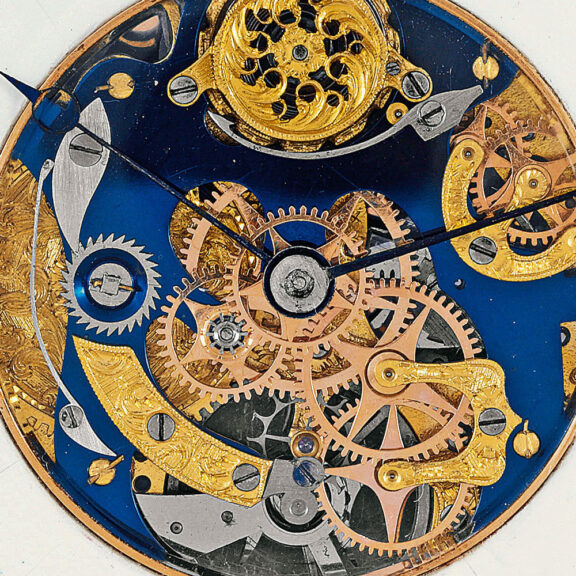 Swiss gold skeletonized quarter repeating watch Circa 1820 Swiss gold skeletonized quarter repeating watch Circa 1820
