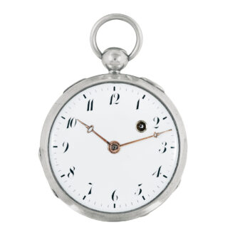 Swiss silver watch with pin wheel escapement Circa 1815