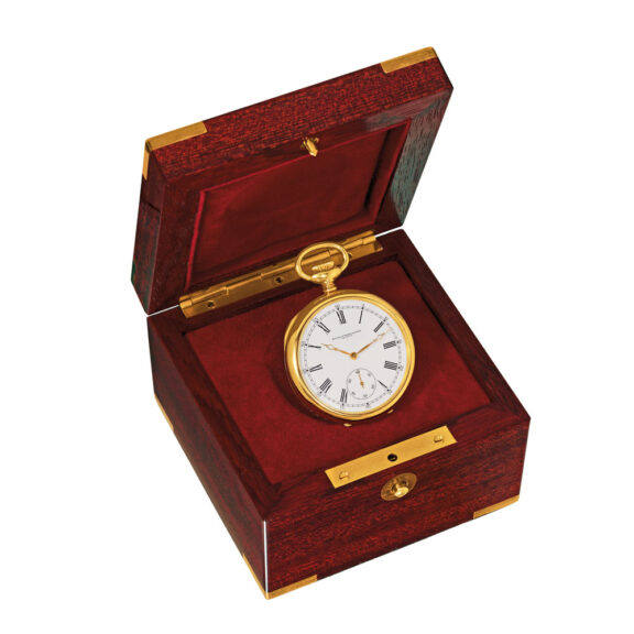 Swiss 18 carat gold keyless lever pocket watch Circa 1990