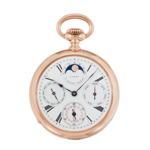 Swiss gold watch made for the Spanish market Circa 1878
