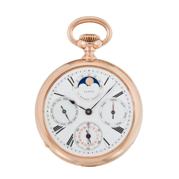 Swiss gold watch made for the Spanish market Circa 1878
