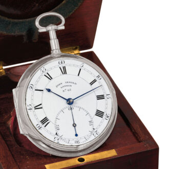 English silver watch with spring detent escapement Circa 1797