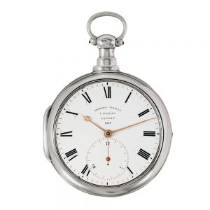 English silver watch with rack lever escapement Circa 1813