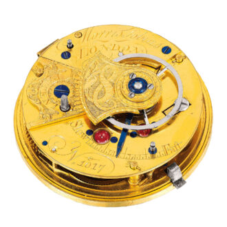 English silver watch with rack lever escapement Circa 1813