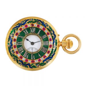 English half hunting watch for the Indian market Circa 1869