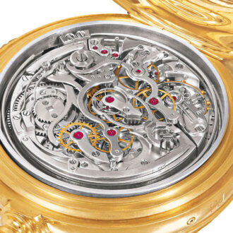 Exceptional Swiss gold with sixteen Complications Circa 1992