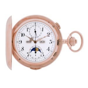 Swiss gold astronomical quarter repeating watch Circa 1900