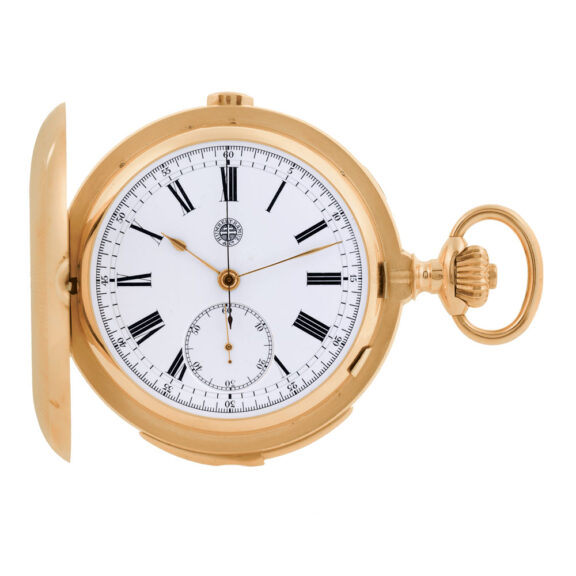 Swiss 18k yellow gold minute repeating watch Circa 1890 Swiss 18k yellow gold minute repeating watch Circa 1890