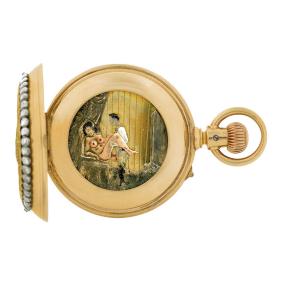 Swiss erotic automaton made for the American market Circa 1900