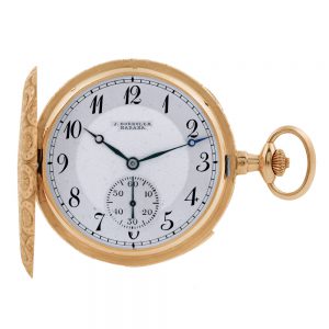 Swiss thin 18k gold minute repeating pocket watch Circa 1920