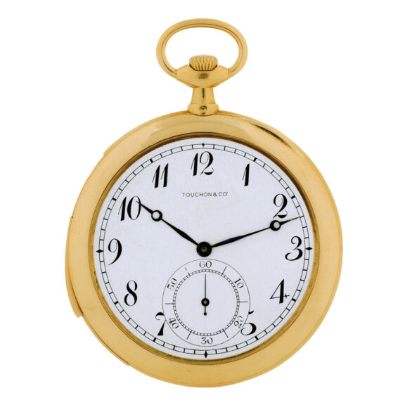 Swiss gold minute repeating keyless pocket watch Circa 1910 Swiss gold minute repeating keyless pocket watch Circa 1910