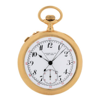Swiss gold lever with split-seconds chronograph Circa 1893