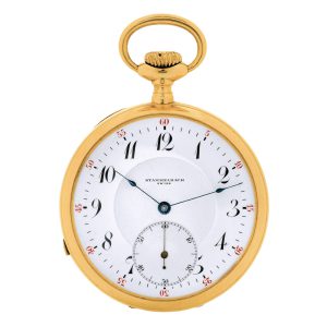 Swiss 18k yellow gold minute repeating dress watch Circa 1910