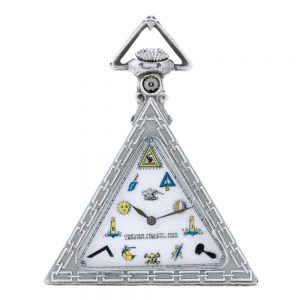 Fine Swiss silver triangular Masonic form watch Circa 1930
