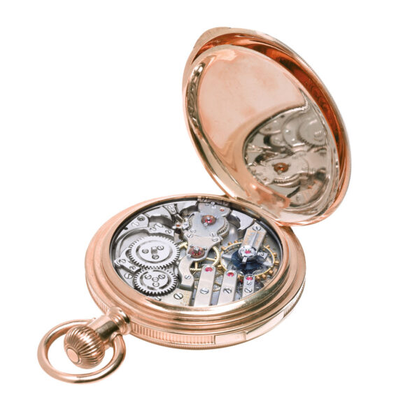 Swiss gold carillon minute repeating clockwatch Circa 1883 Swiss gold carillon minute repeating clockwatch Circa 1883