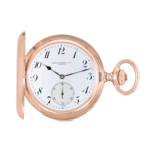 Swiss 18k pink gold minute-repeating pocket watch Circa 1900