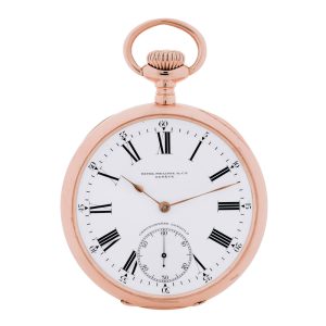 Swiss 18k pink gold Chronometro Gondolo watch Circa 1915