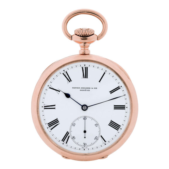 Fine Swiss 18k pink gold keyless dress watch Circa 1910