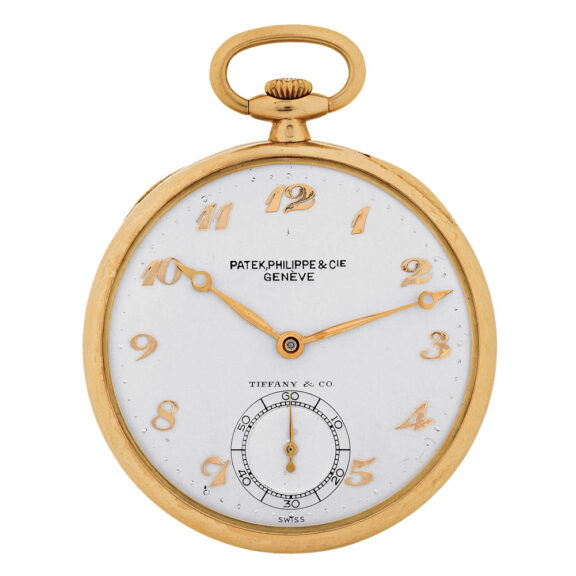 Swiss 18k yellow gold open faced lever watch Circa 1940