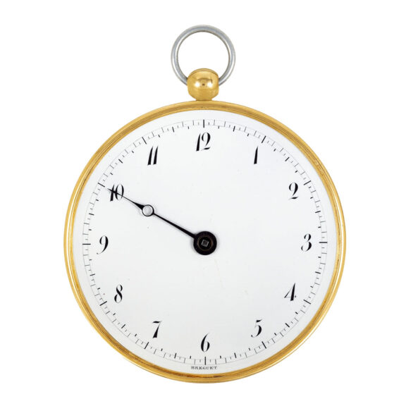 French 18k gold and silver single-handed watch Circa 1799