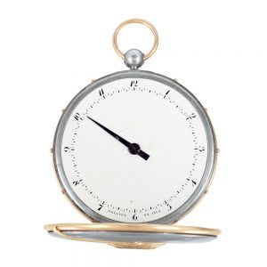 Rare French gold and silver à tact pocket watch Circa 1806