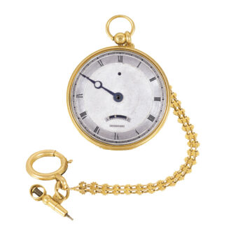 French gold single handed with chain and key Circa 1824