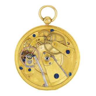 French gold single handed with chain and key Circa 1824