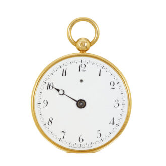 French gold open faced cylinder pocket watch Circa 1826