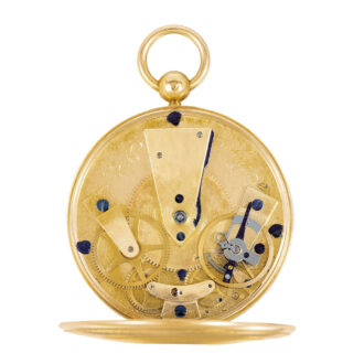 French gold open faced cylinder pocket watch Circa 1826