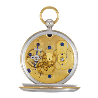 French gold, platinium open faced pocket watch Circa 1821