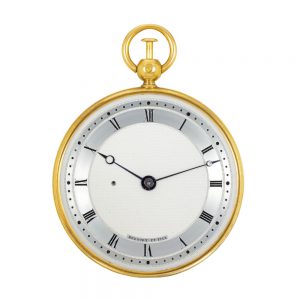 French gold quarter repeater with jumping hours Circa 1829