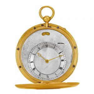 French gold double cased watch with calendar Circa 1832